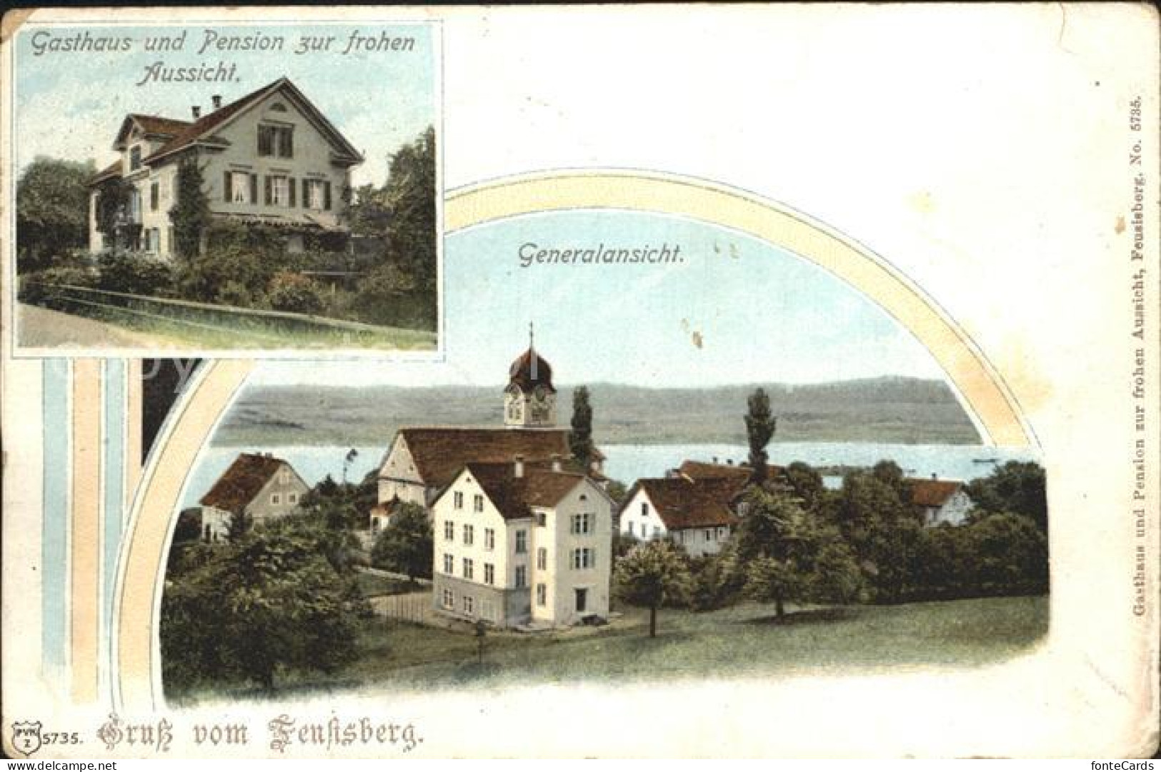 12358728 Feusisberg Gasthaus Pension Zur Frohen Aussicht Kirche Feusisberg - Sonstige & Ohne Zuordnung