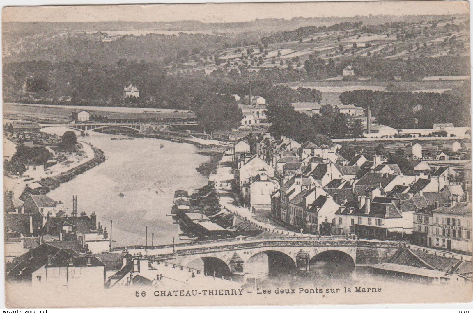 AISNE - 56 - CHATEAU - THIERRY - Les Deux Ponts Sur La Marne - Chateau Thierry