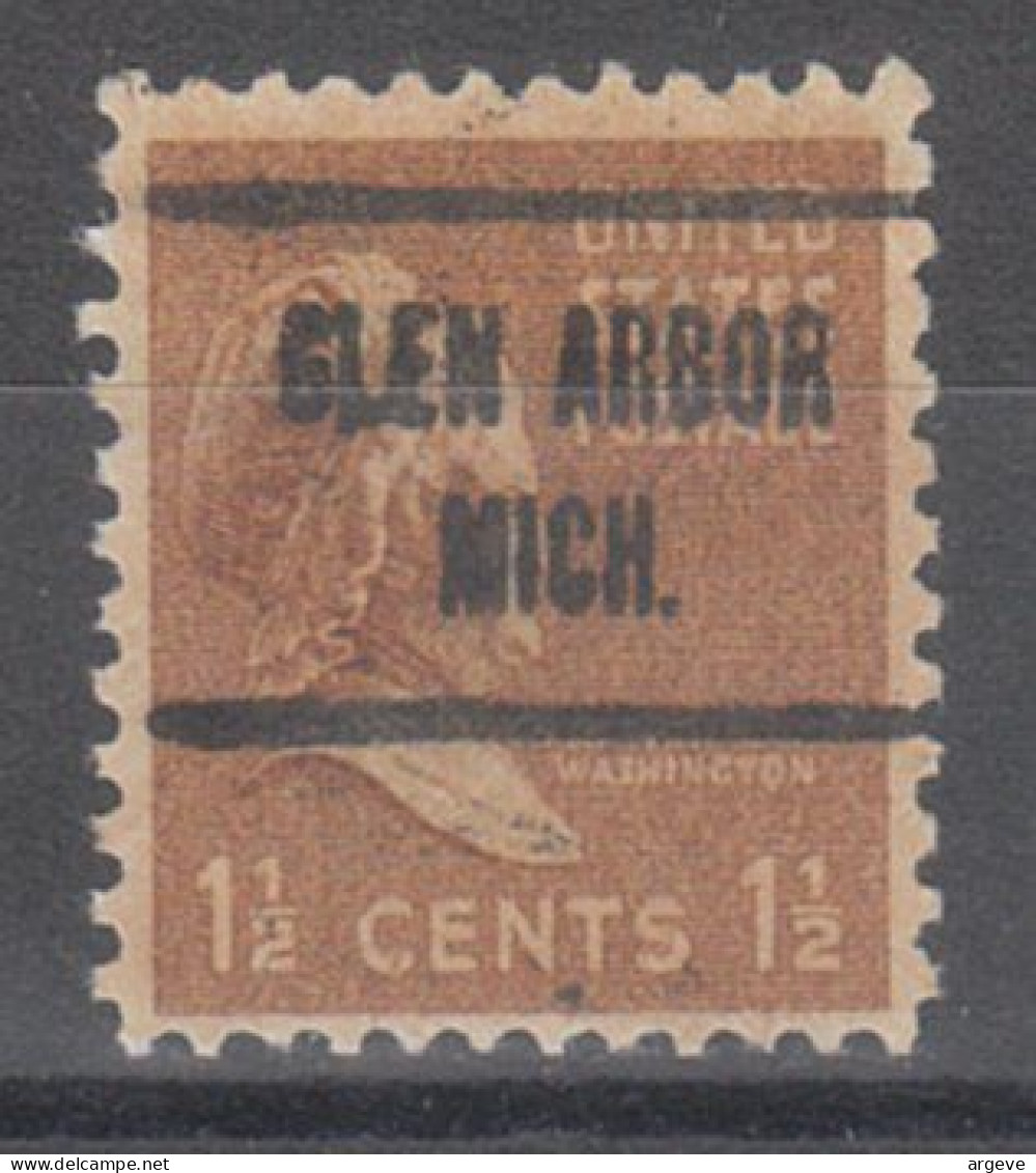 USA Precancel Vorausentwertungen Preo Locals Michigan, Glen Arbor 723 - Precancels