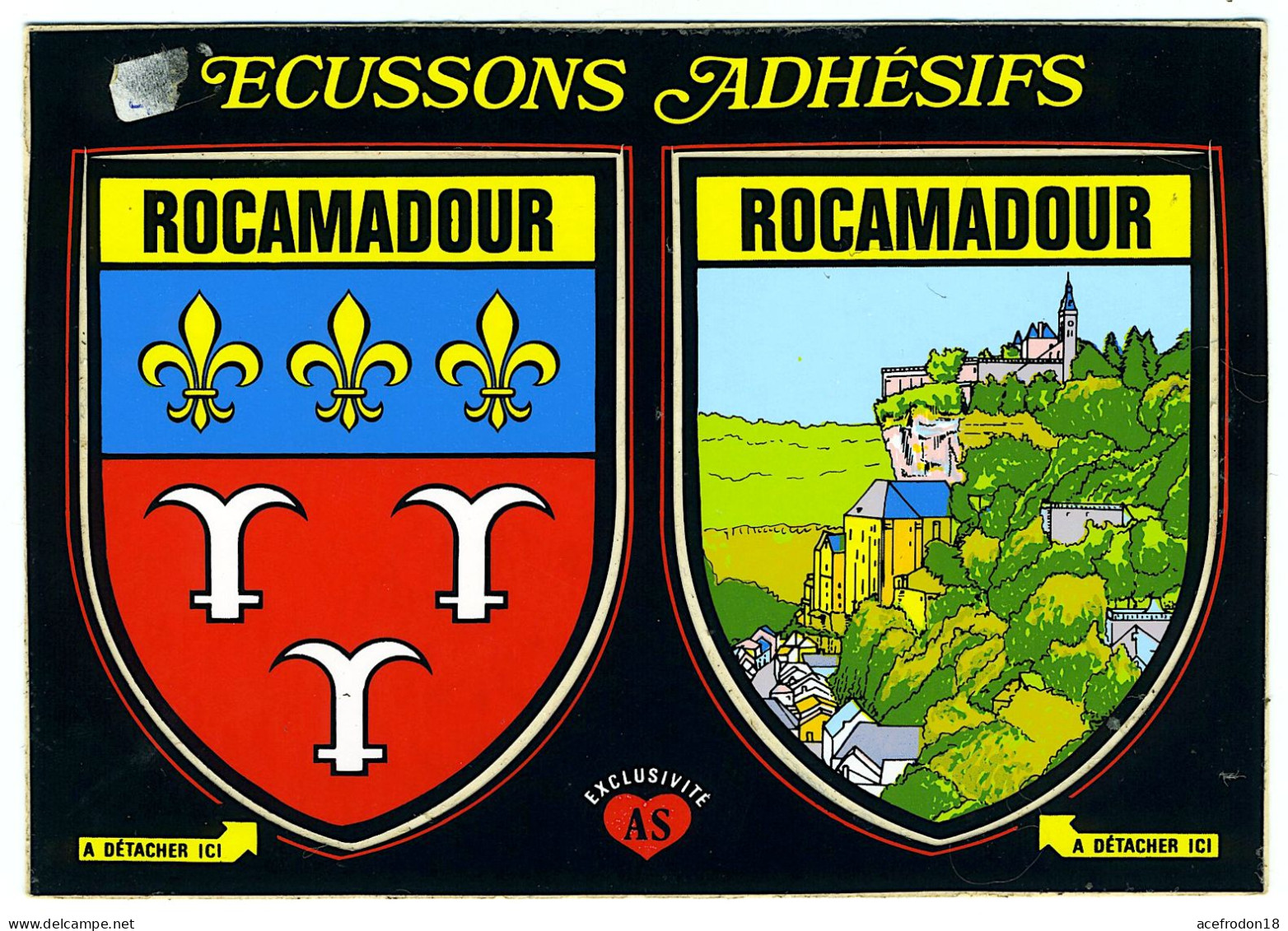Rocamadour - Ecussons Adhésifs - Rocamadour
