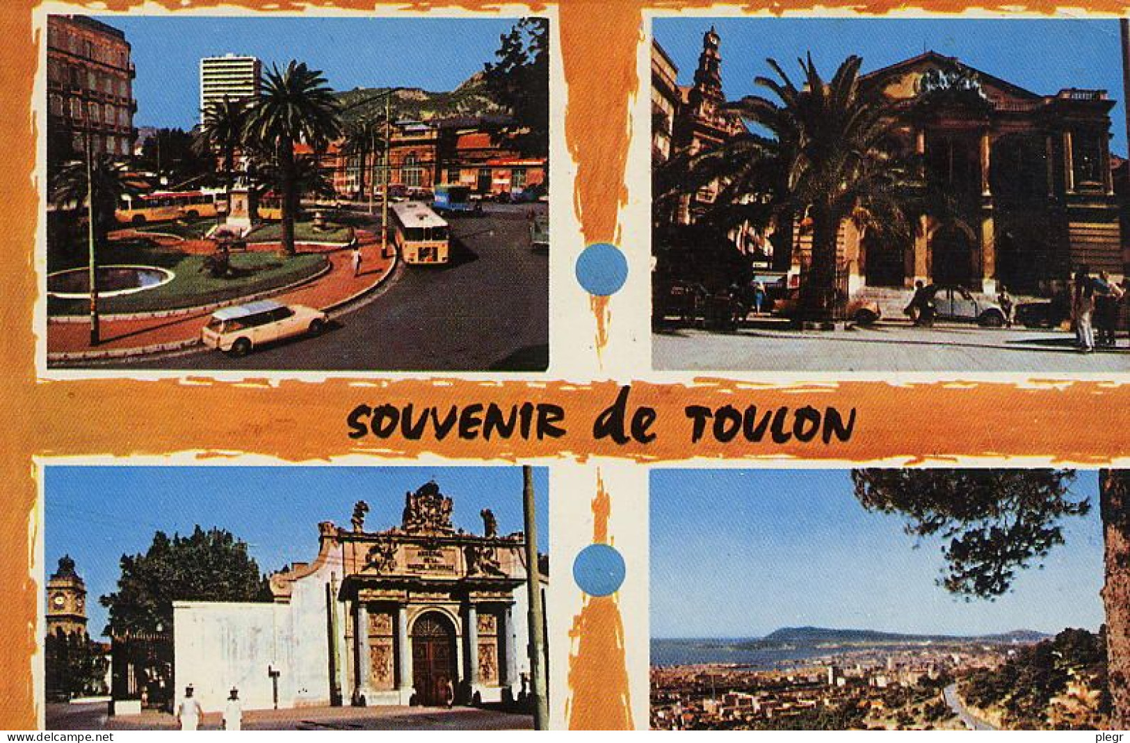 83137 02 05#0 - TOULON - MULTIVUES (LA GARE, LE THEATRE, LA PORTE DE L'ARSENAL, LA CORNICHE DU FARON) - Toulon