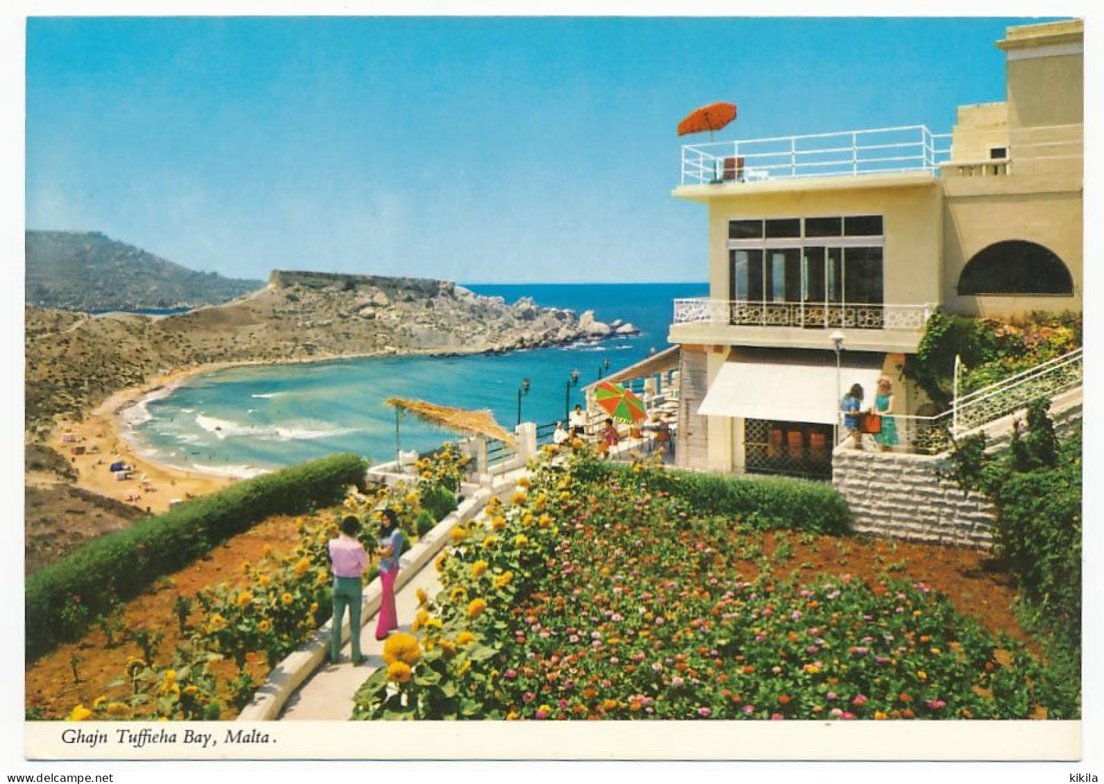 CPSM / CPM 10.5 X 15 Malte (1) L'Hotel Riviera Martinique Domine La Ravissante Plage De Sable De GHAJN TUFFIEHA La Baie - Malte