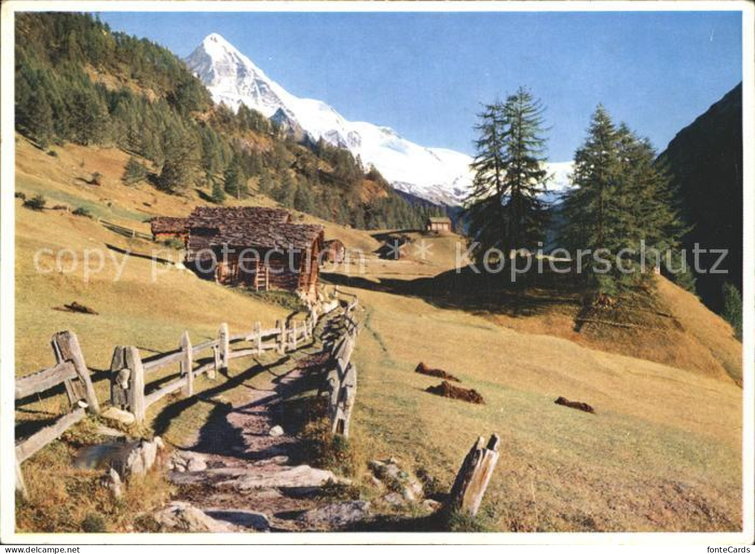 12350682 La Forclaz Aigle Mit Dent Blanche Berghuetten La Forclaz Aigle - Andere & Zonder Classificatie