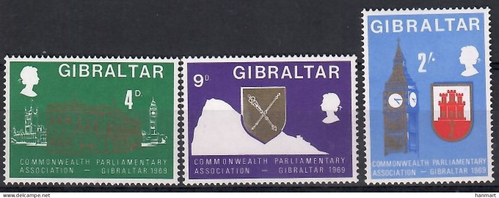 Gibraltar 1969 Mi 221-223 MNH  (ZE1 GIB221-223) - Other