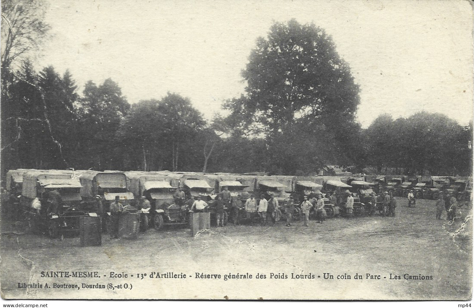 1A  ---  78  SAINTE-MESME   Ecole-13è D'artillerie-Réserve Générale Des Poids Lourds - Autres & Non Classés