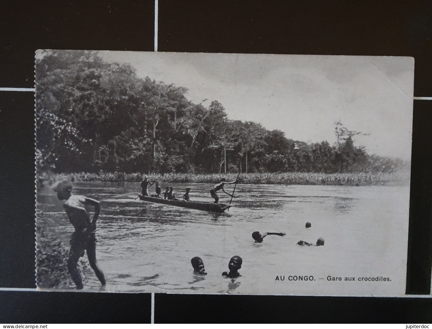 Au Congo Gare Aux Crocodiles - Belgisch-Congo