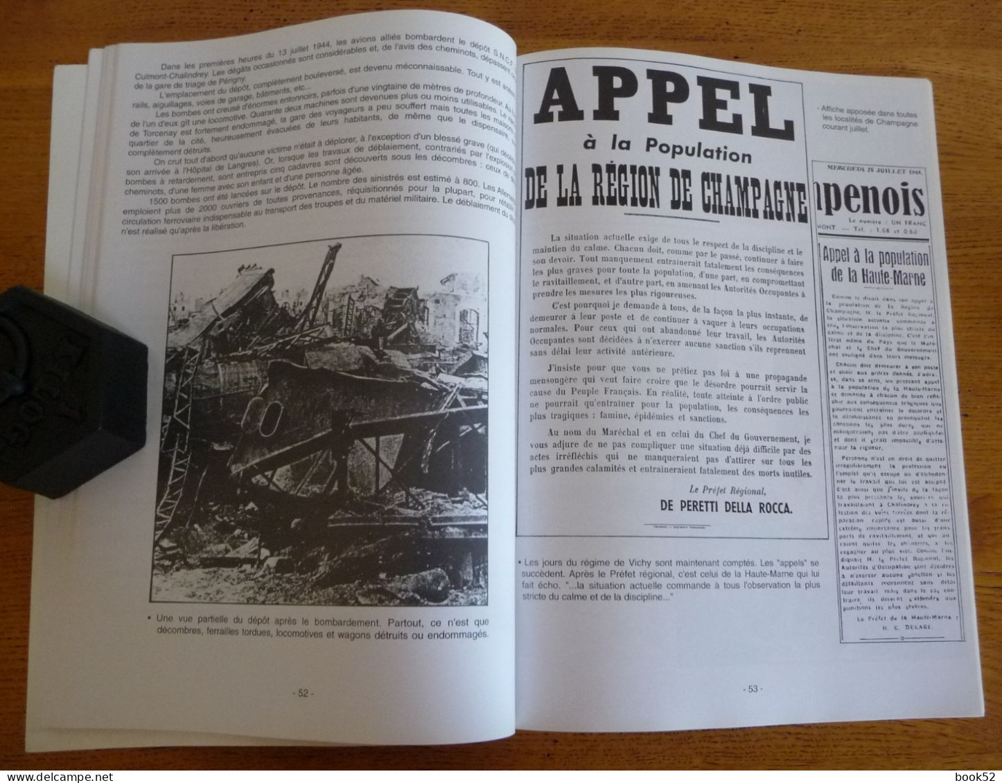 1944 En HAUTE-MARNE (Envoi Signé Par Jean-Marie CHIROL) Exemplaire Numéroté - Champagne - Ardenne