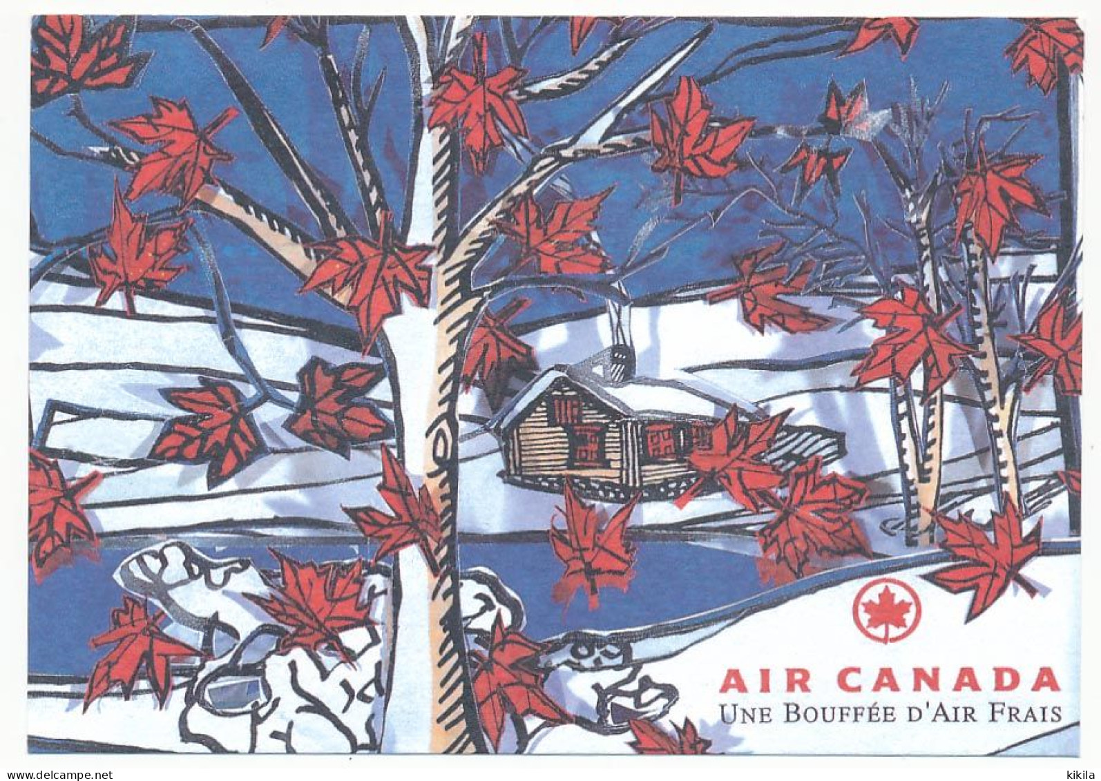 CPM 10.5 X 15  Air CANADA Une Bouffée D'air Frais   Oeuvre De Claude Bouchard (la Boite Magique) - Modern Cards