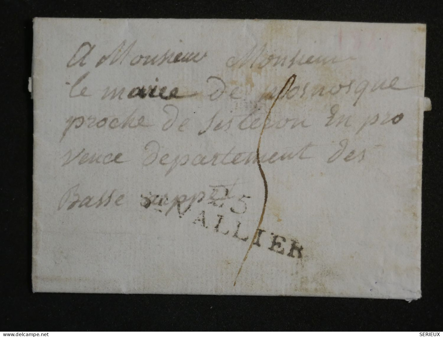 DN16   FRANCE   LETTRE RR 1822  ST VALLIER A GRASSE   +IND 6  +AFF. INTERESSANT +++ - 1801-1848: Precursors XIX