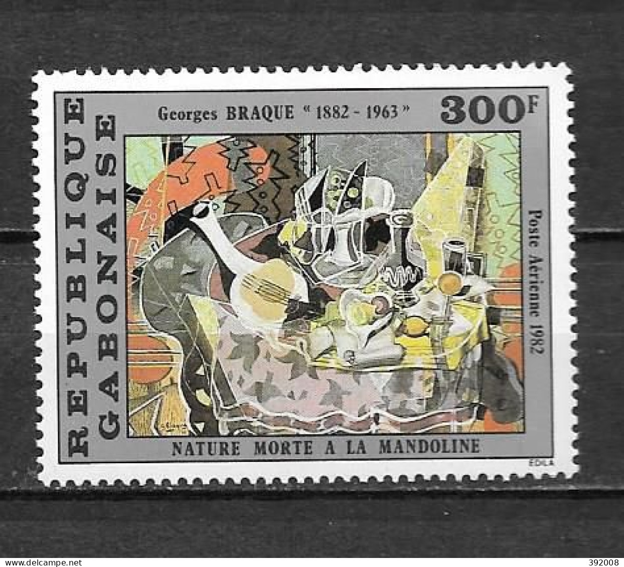 PA - 1982 - N° 252**MNH - Georges Braque - Gabon (1960-...)