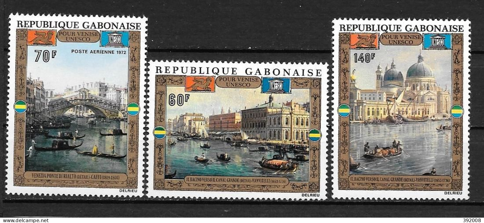 PA - 1972 - N° 124 à 126**MNH - Sauvegarde De Venise - Gabon (1960-...)