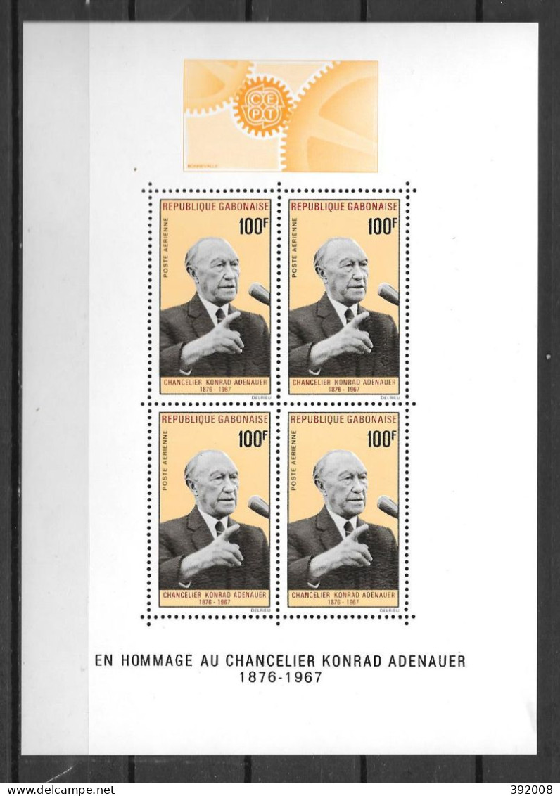 BF - 1967 - N° 9**MNH - Adenauer - Gabon (1960-...)