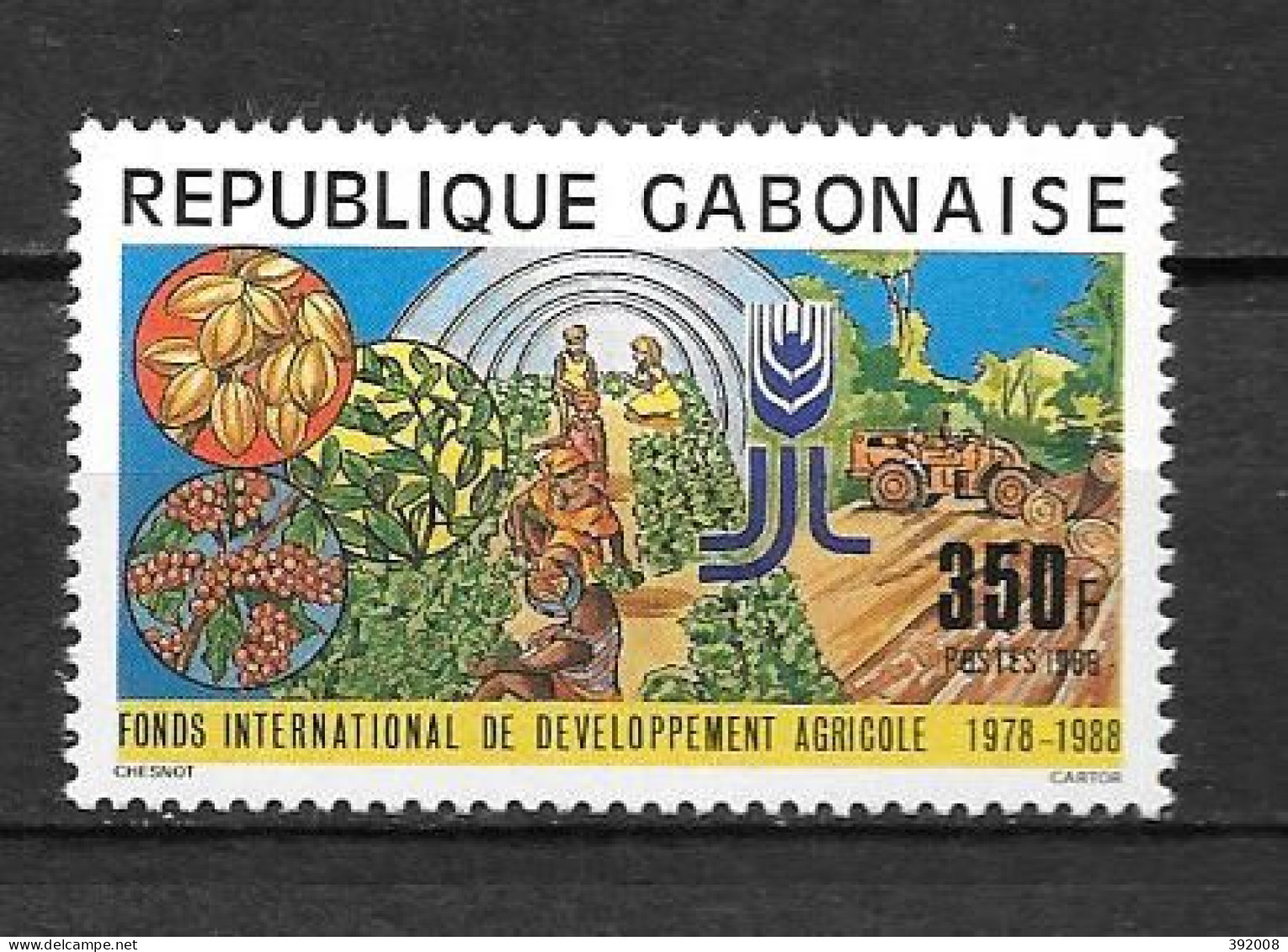 1988 - N° 648**MNH - 10 Ans FIDA - Gabon (1960-...)