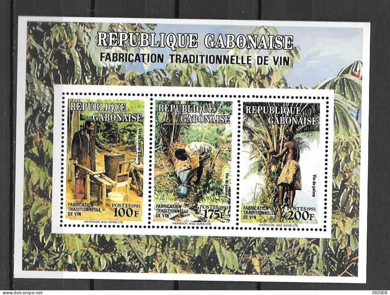 BF - 1993 - N° 71 **MNH - Fabrication Traditionnelle Du Vin - Gabon (1960-...)