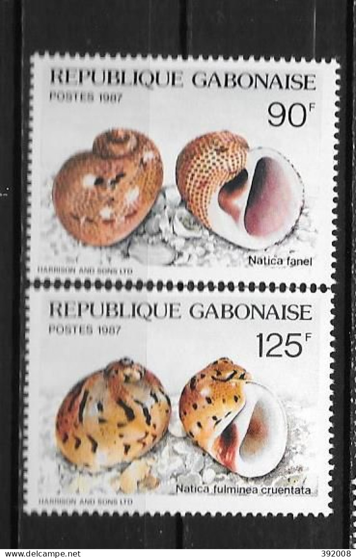 1987 - N° 621 à 622**MNH - Coquillages - Gabun (1960-...)