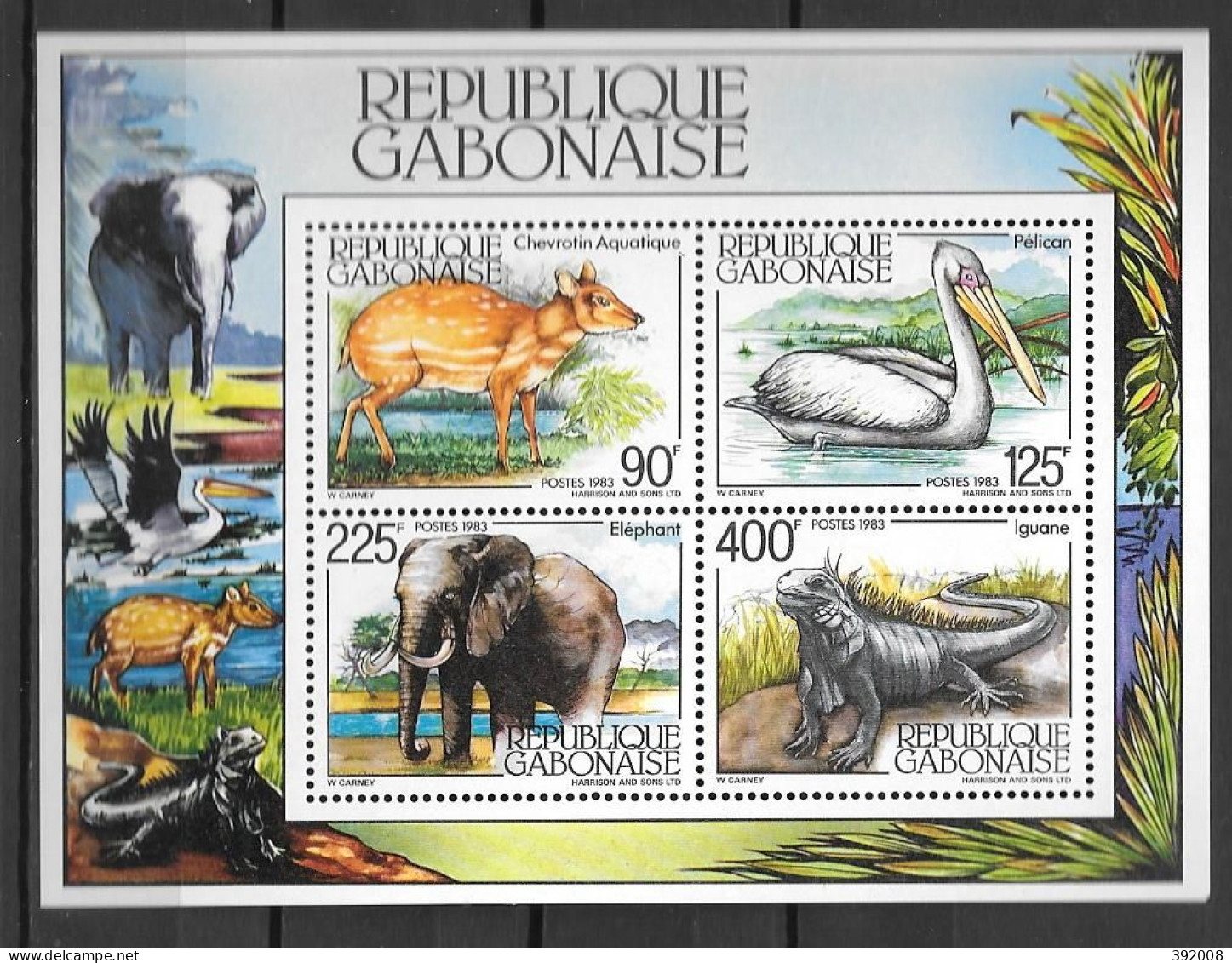 BF - 1981 - N° 45 **MNH - Animaux - Gabon (1960-...)