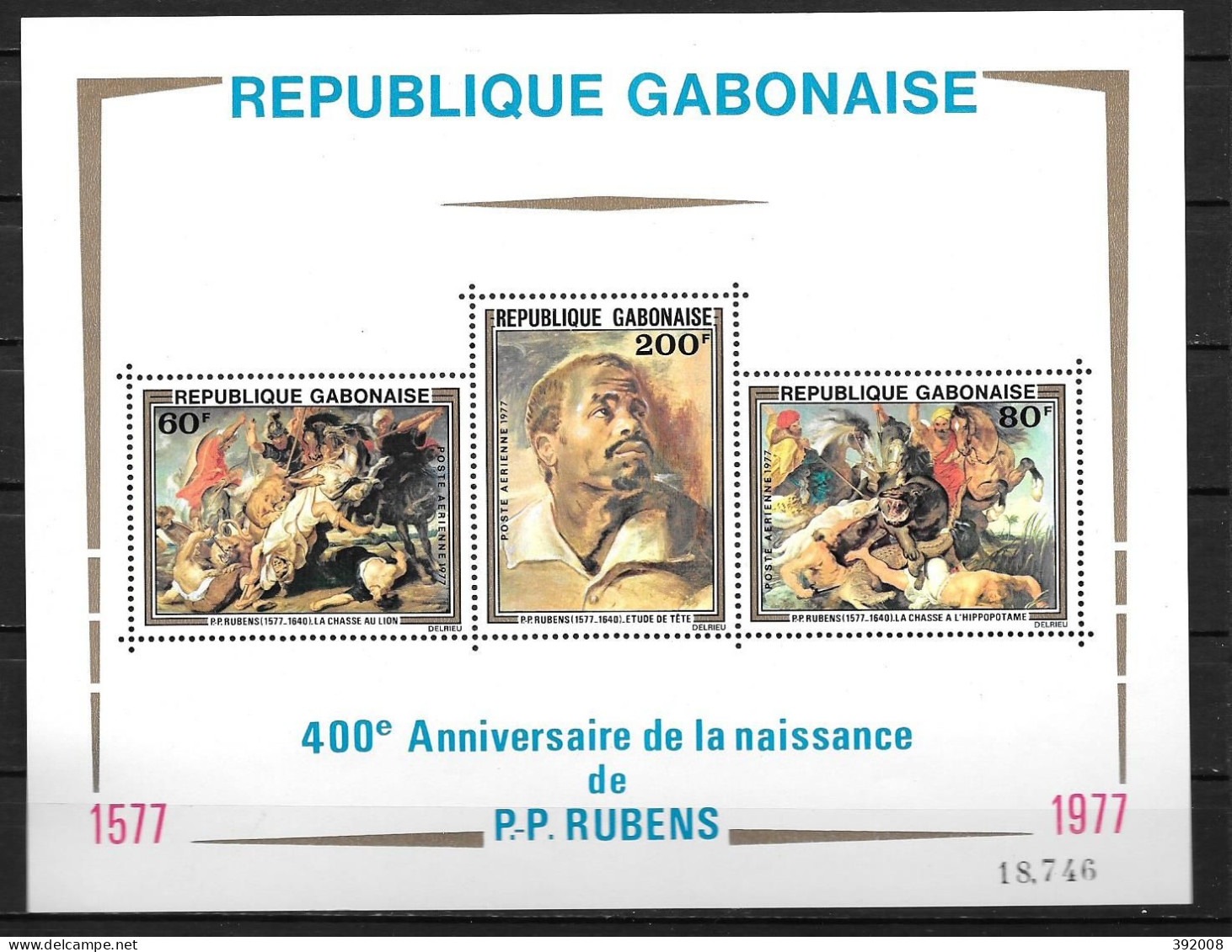 BF - 1977 - N° 28**MNH - Rubens - Gabon (1960-...)
