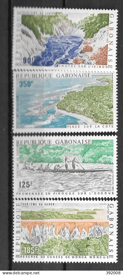 1983 - N° 535 à 538*MH - Tourisme - Gabon (1960-...)