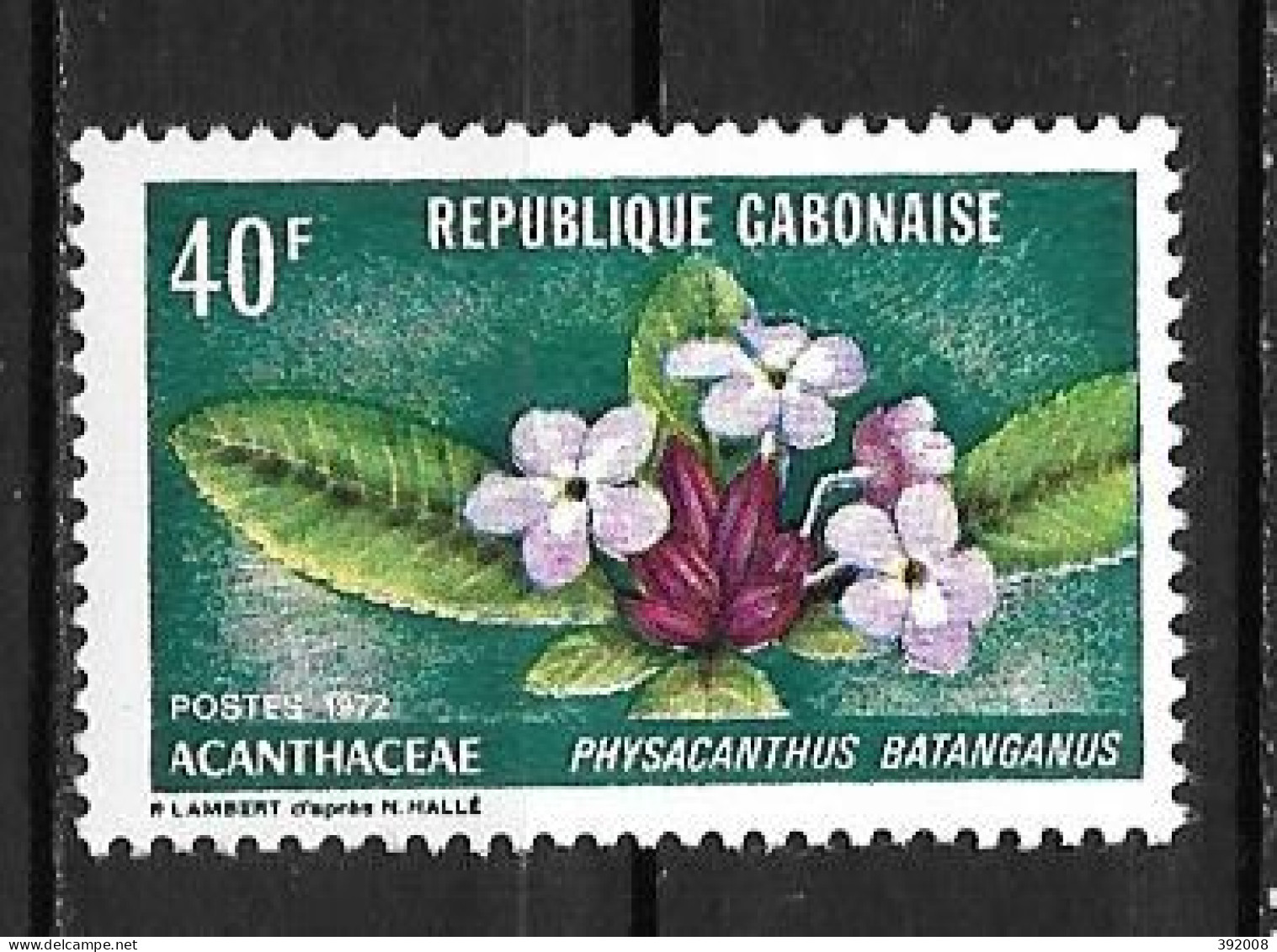 1972 - N° 287**MNH - Fleurs - Gabon