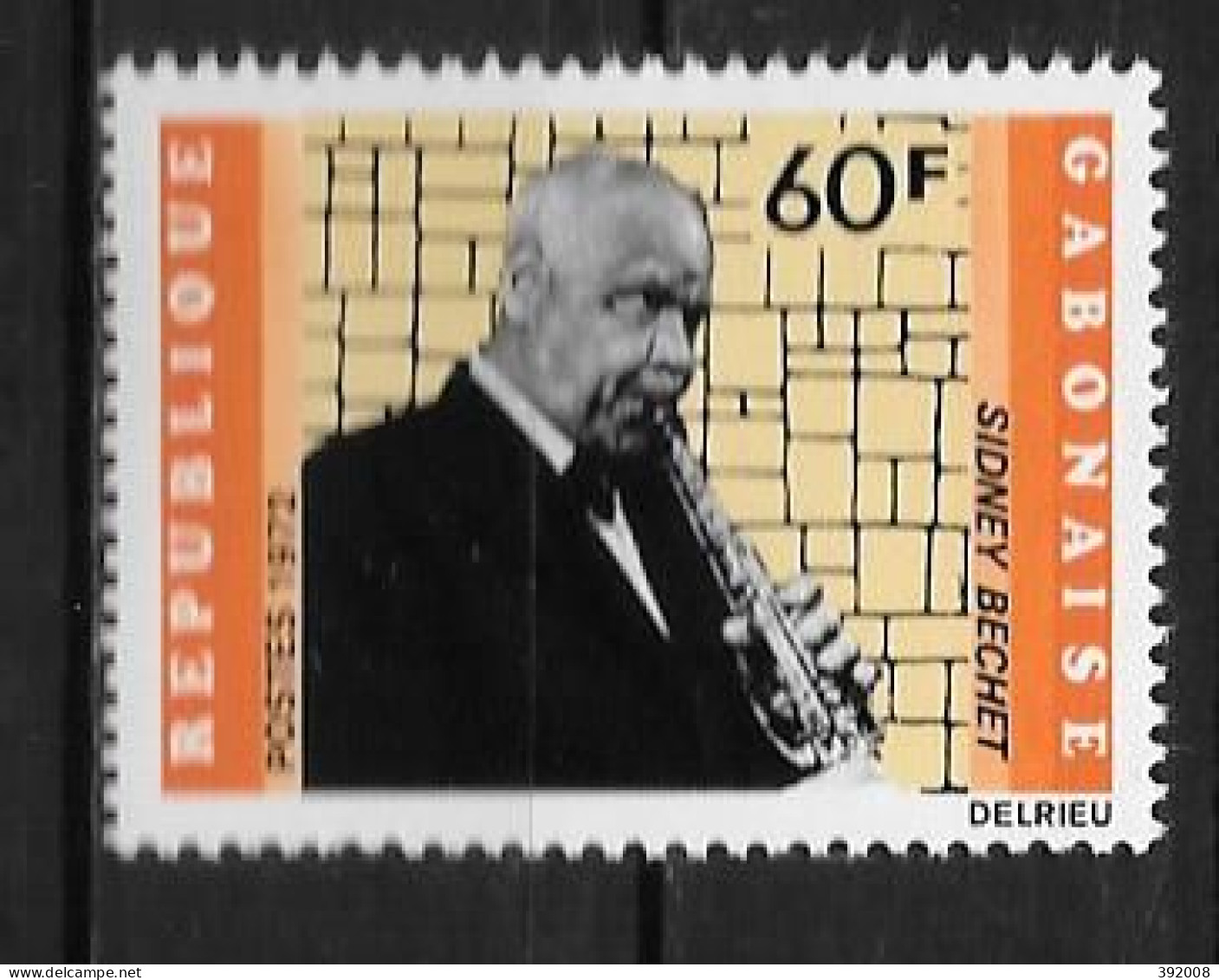 1972 - N° 295**MNH - Jazz - Sidney Béchet - Gabon (1960-...)