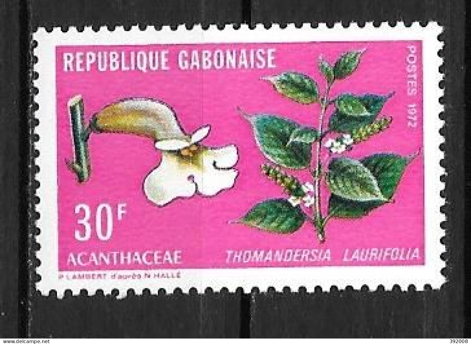 1972 - N° 286**MNH - Fleurs - Gabon (1960-...)