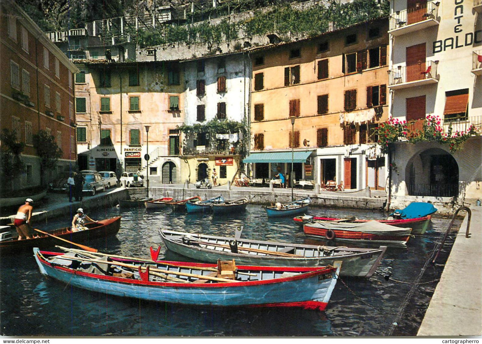 Navigation Sailing Vessels & Boats Themed Postcard Limone Lago Di Garda Harbour - Voiliers