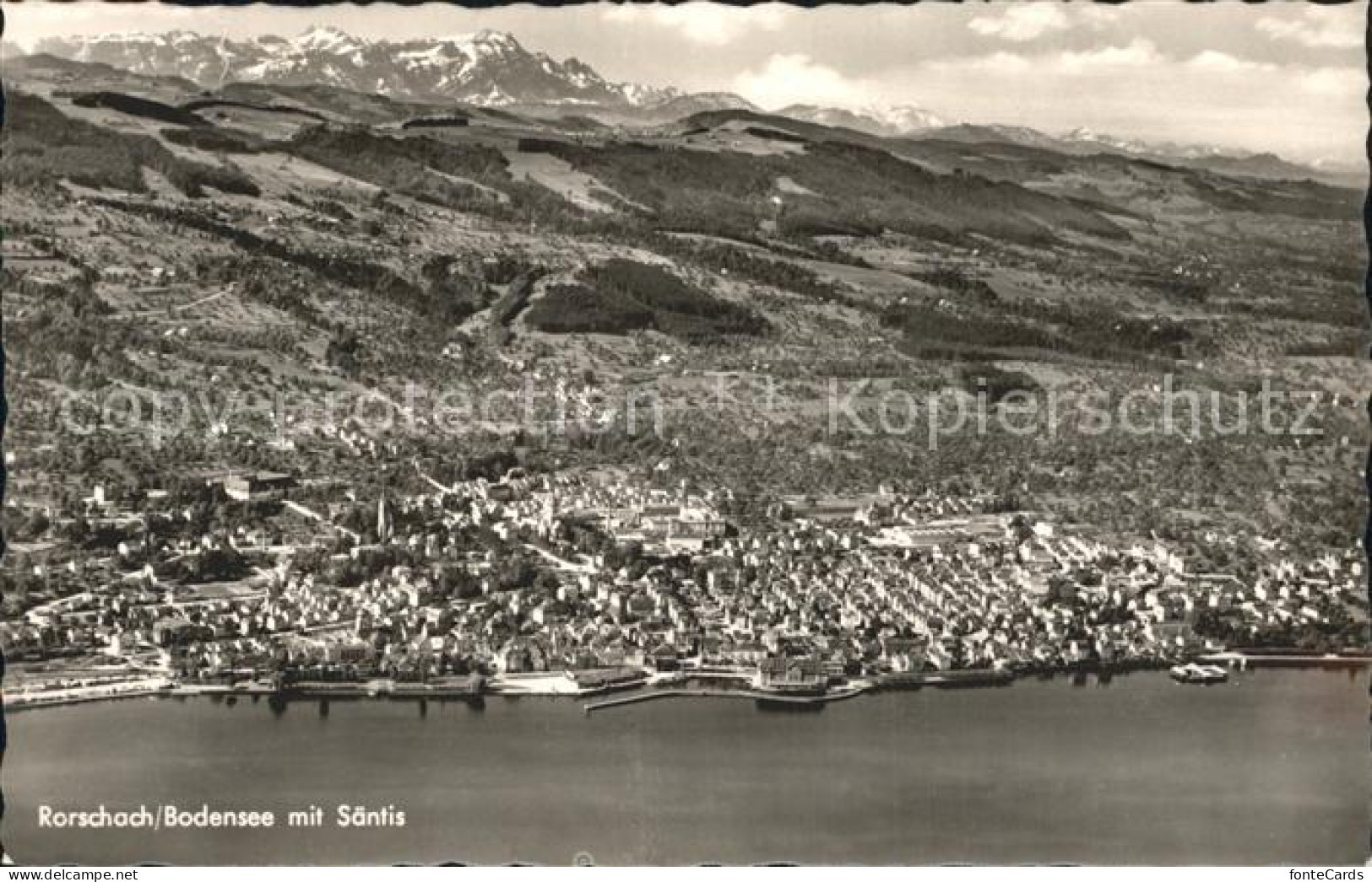 12346180 Rorschach Bodensee Mit Saentis Fliegeraufnahme Rorschach Bodensee - Autres & Non Classés