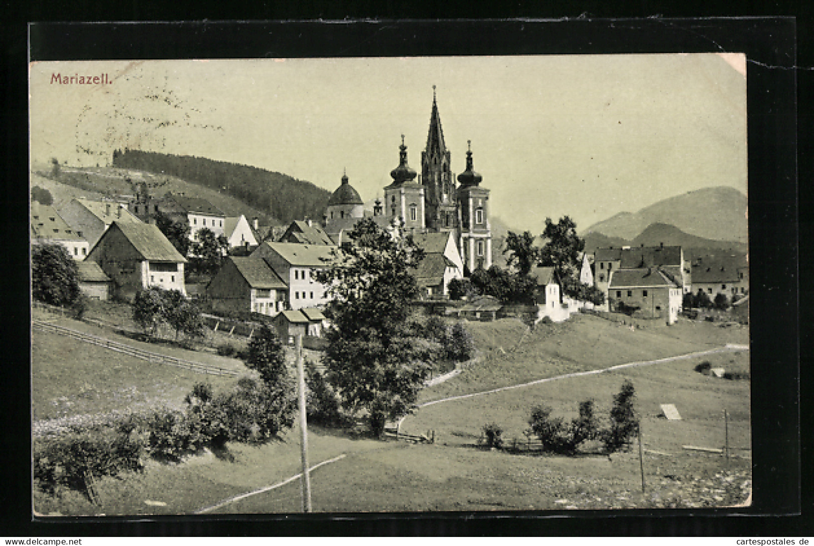 AK Mariazell, Gesamtansicht Mit Kirche  - Altri & Non Classificati