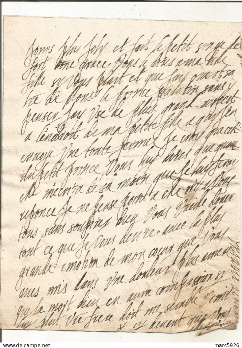 N°1989 ANCIENNE LETTRE DE ELISABETH DE NASSAU A SEDAN AU DUC DE BOUILLON AVEC CACHET DE CIRE  DATE 1641 - Historische Dokumente