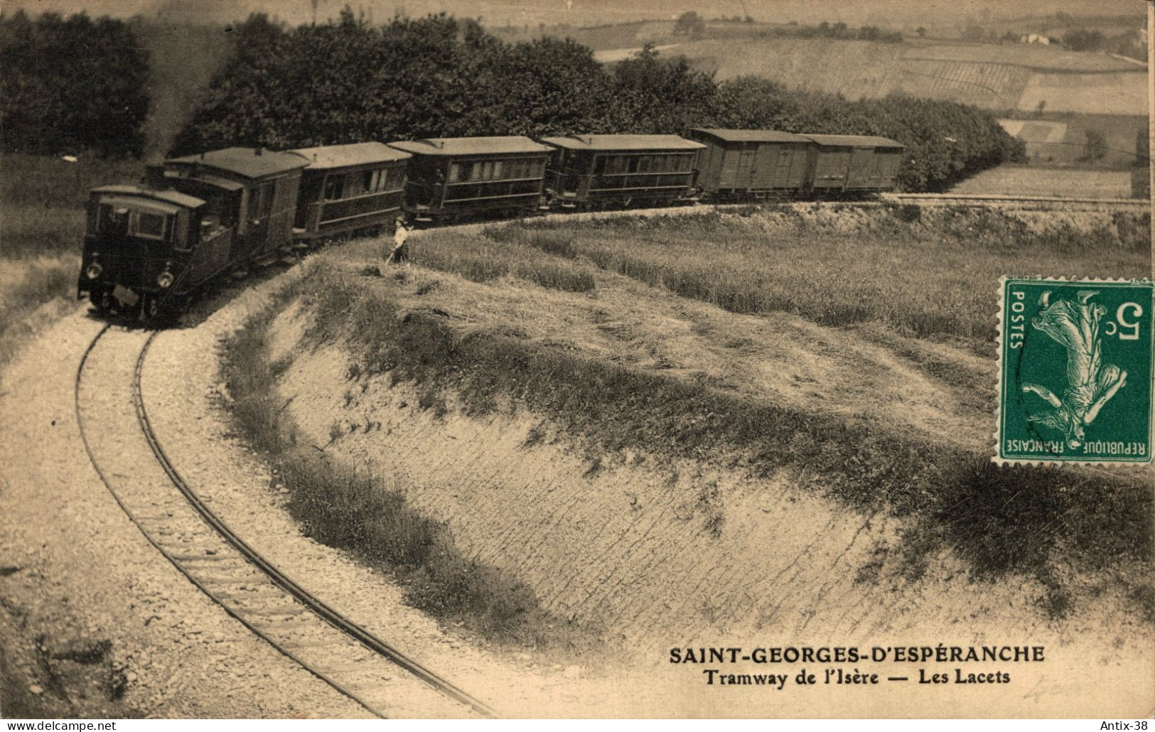 N78 - 38 - SAINT-GEORGES-D'ESPÉRANCHE - Isère - Tramway De LIsère - Les Lacets - Otros & Sin Clasificación