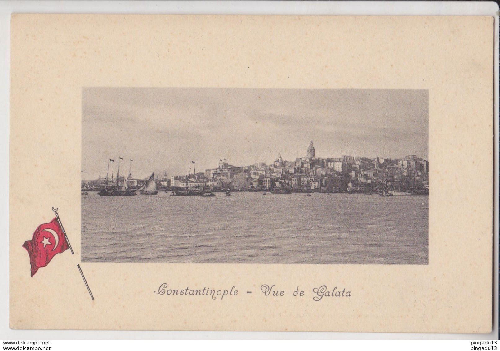 Fixe Constantinople Vue De Galata - Turquia