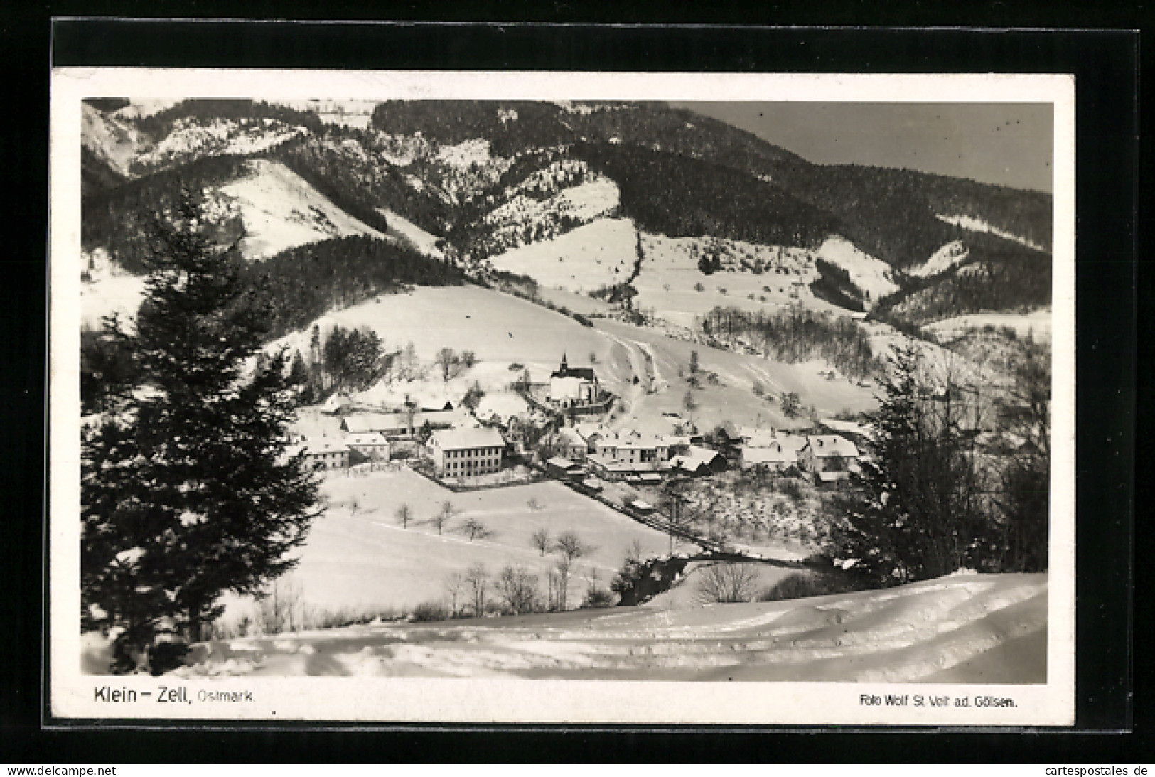 AK Kleinzell /Mostviertel, Ortspartie Im Schnee  - Andere & Zonder Classificatie