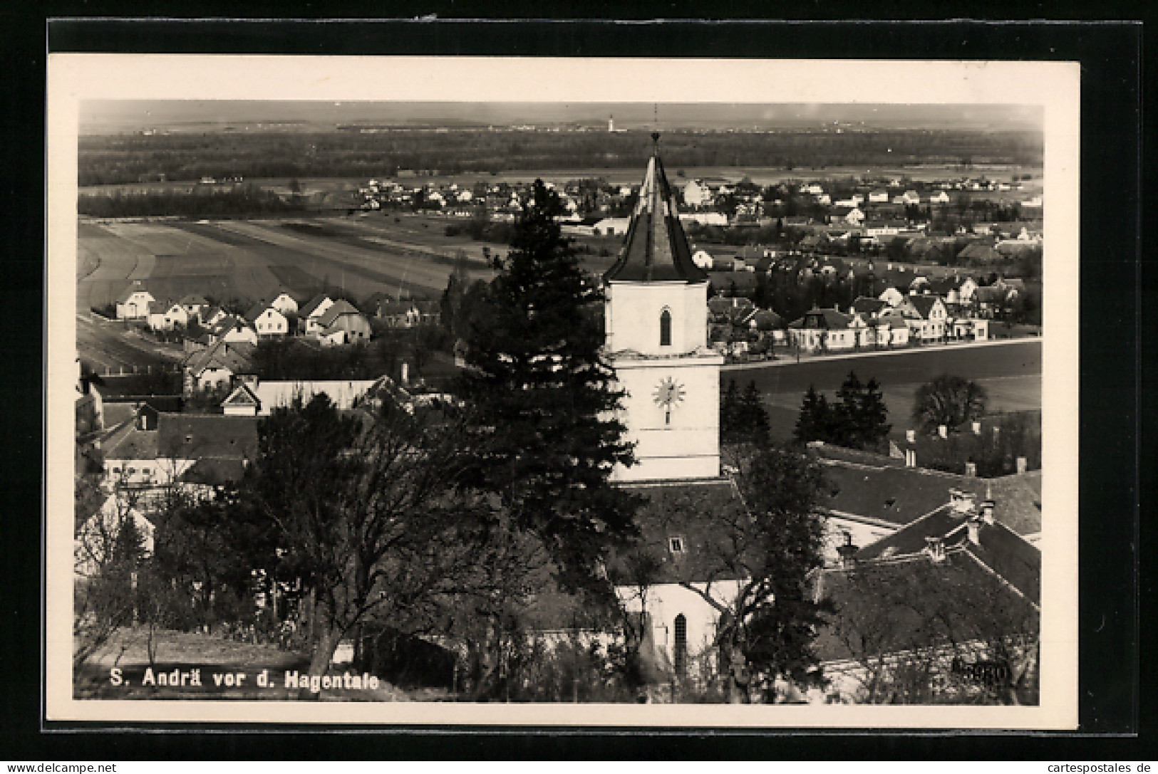 AK St. Andrä Vor Dem Hagenthale, Teilansicht Mit Kirche  - Andere & Zonder Classificatie