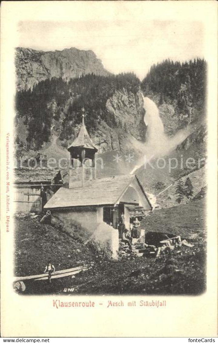 12346094 Aesch ZH Klausenroute Mit Kapelle Und Staeubifall Aesch ZH - Sonstige & Ohne Zuordnung