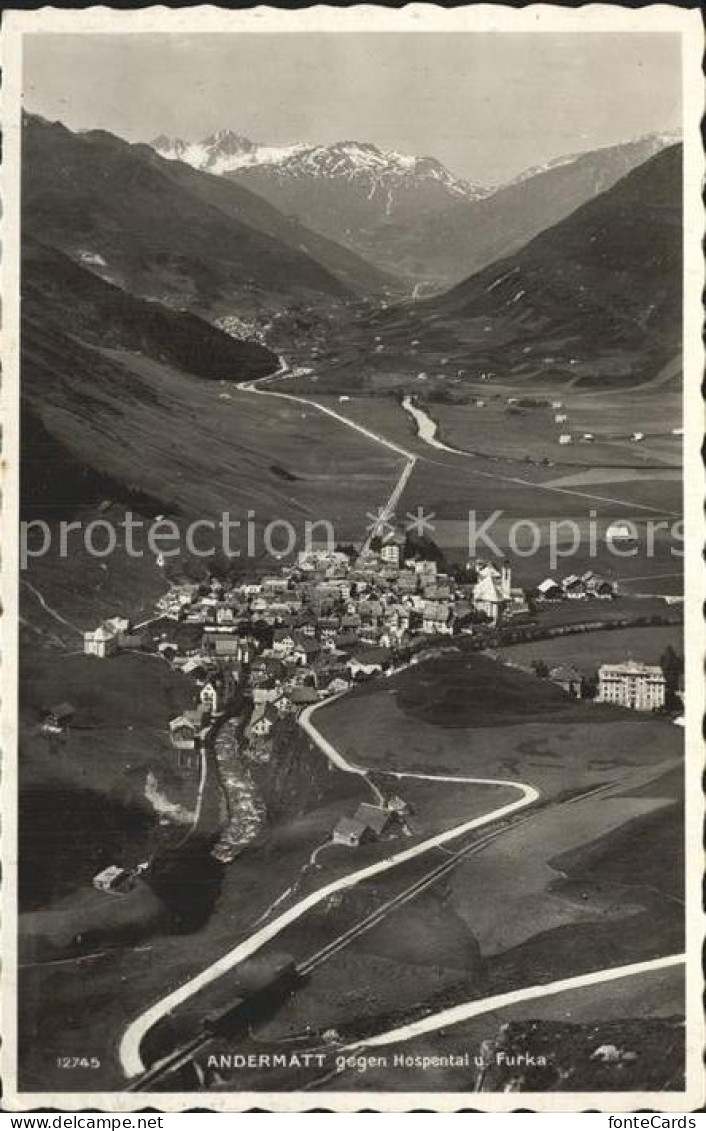 12344761 Andermatt Mit Hospental Und Furka Andermatt - Other & Unclassified