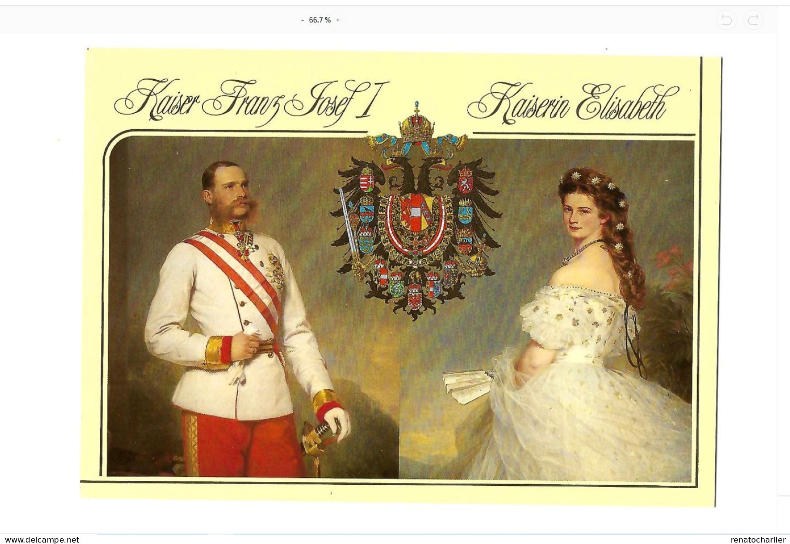 Kaiser Franz-Josef I.Kaiserin Elisabeth. - Andere & Zonder Classificatie
