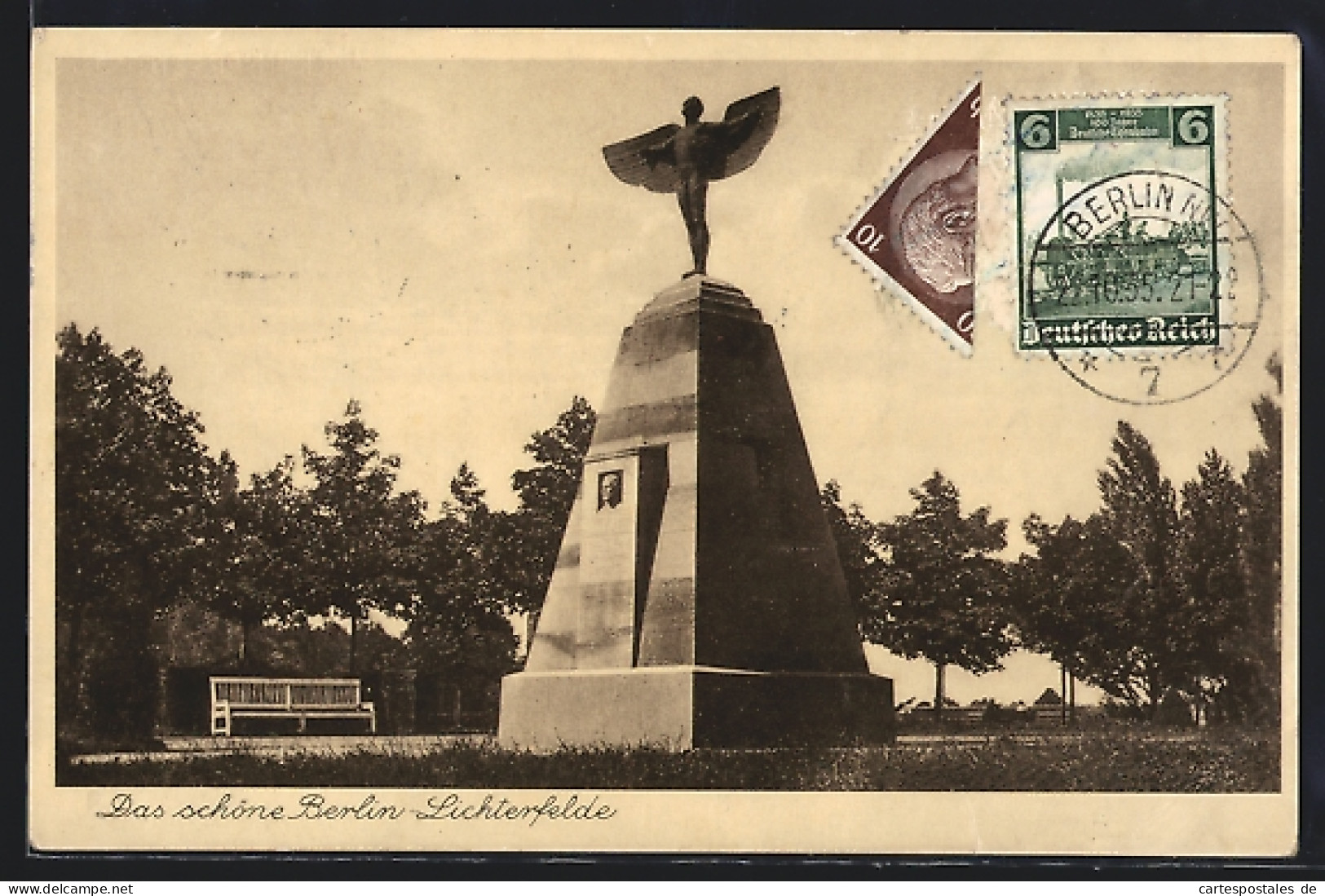 AK Berlin-Lichterfelde, Denkmal Im Park  - Lichterfelde