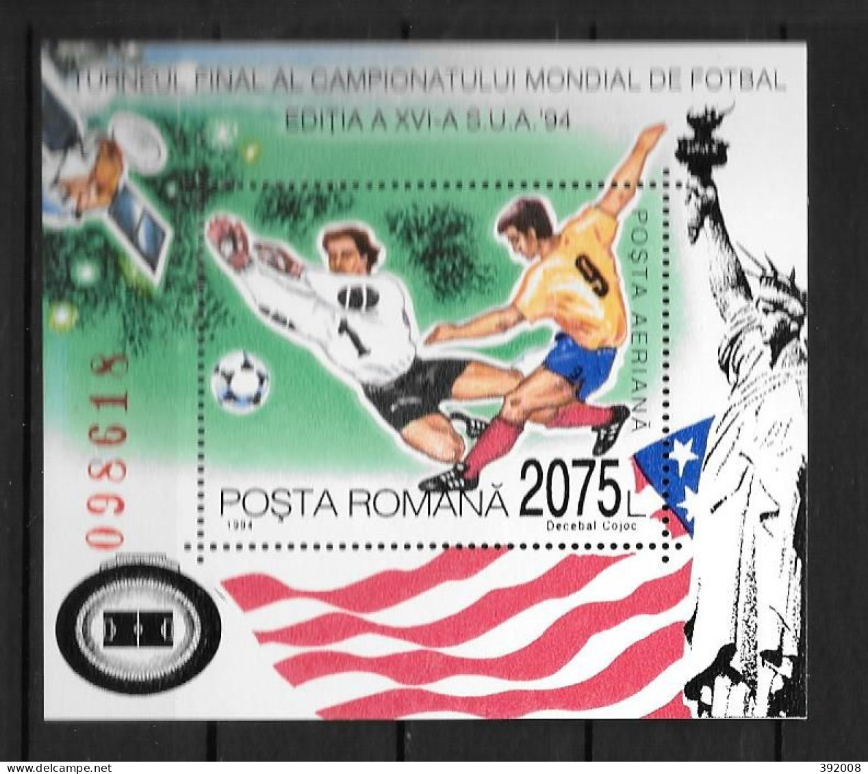 ROUMANIE - BF N° 236**MNH - 1994 – Estados Unidos