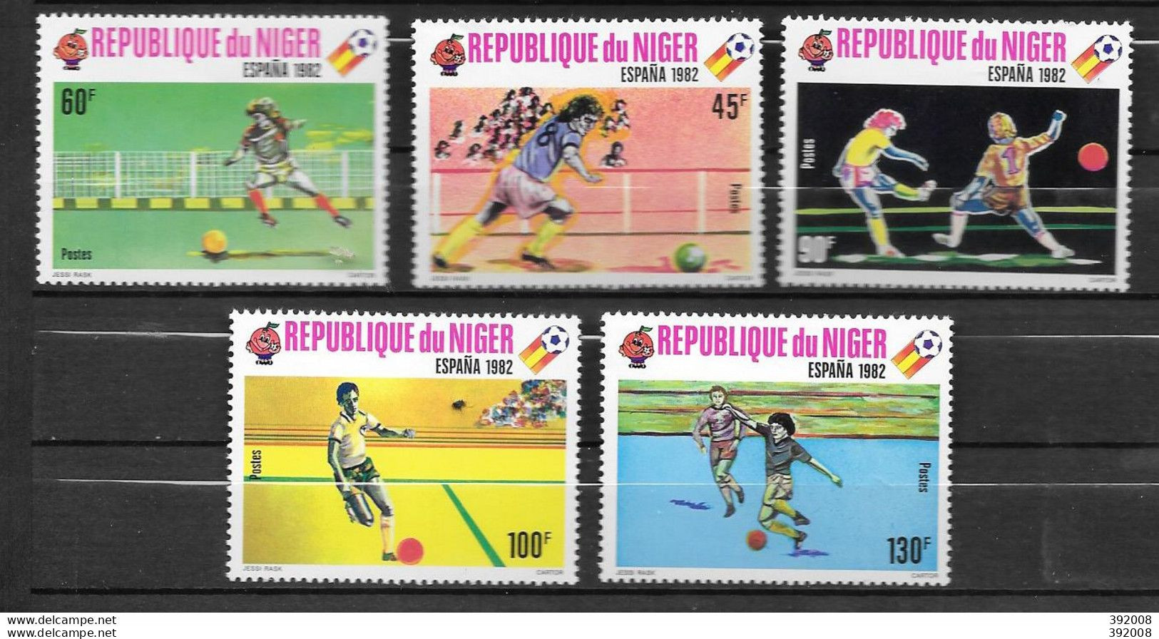 NIGER - 520 à 524 **MNH - 1982 – Espagne