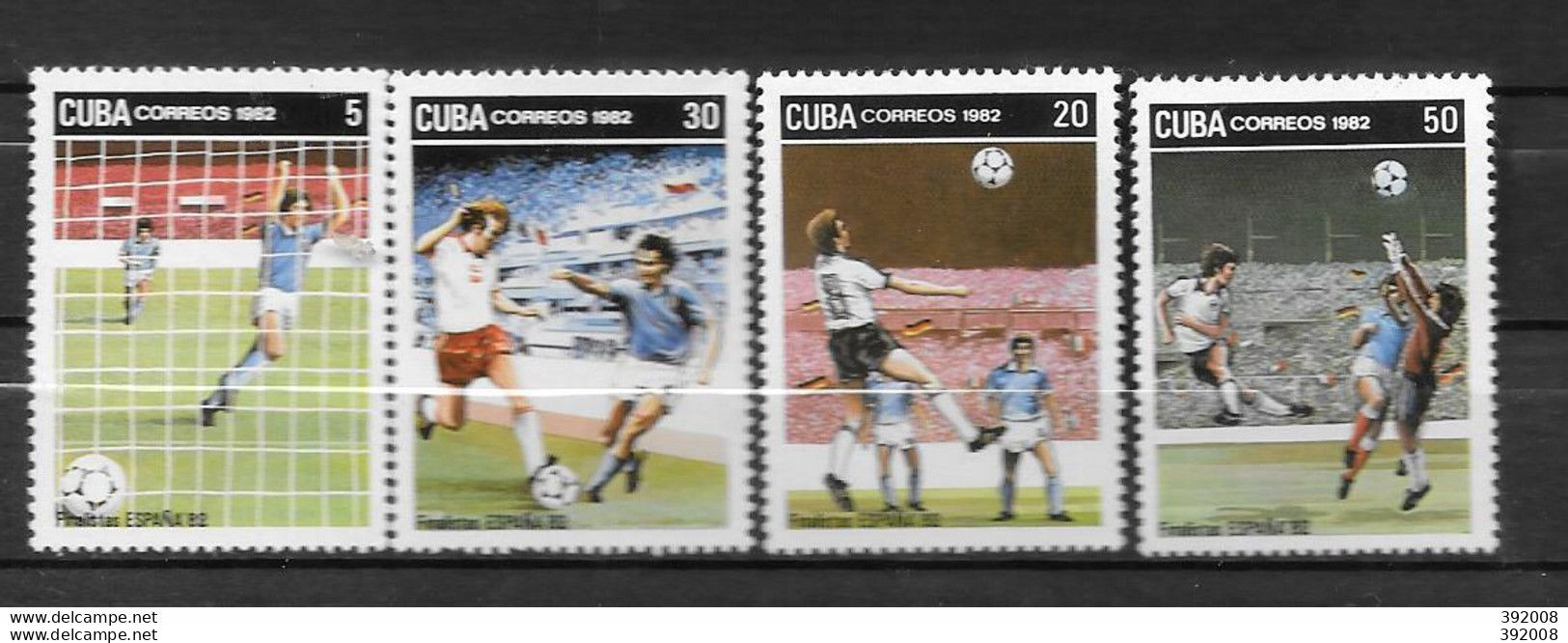 CUBA - 2386 à 2389 **MNH - 1982 – Espagne