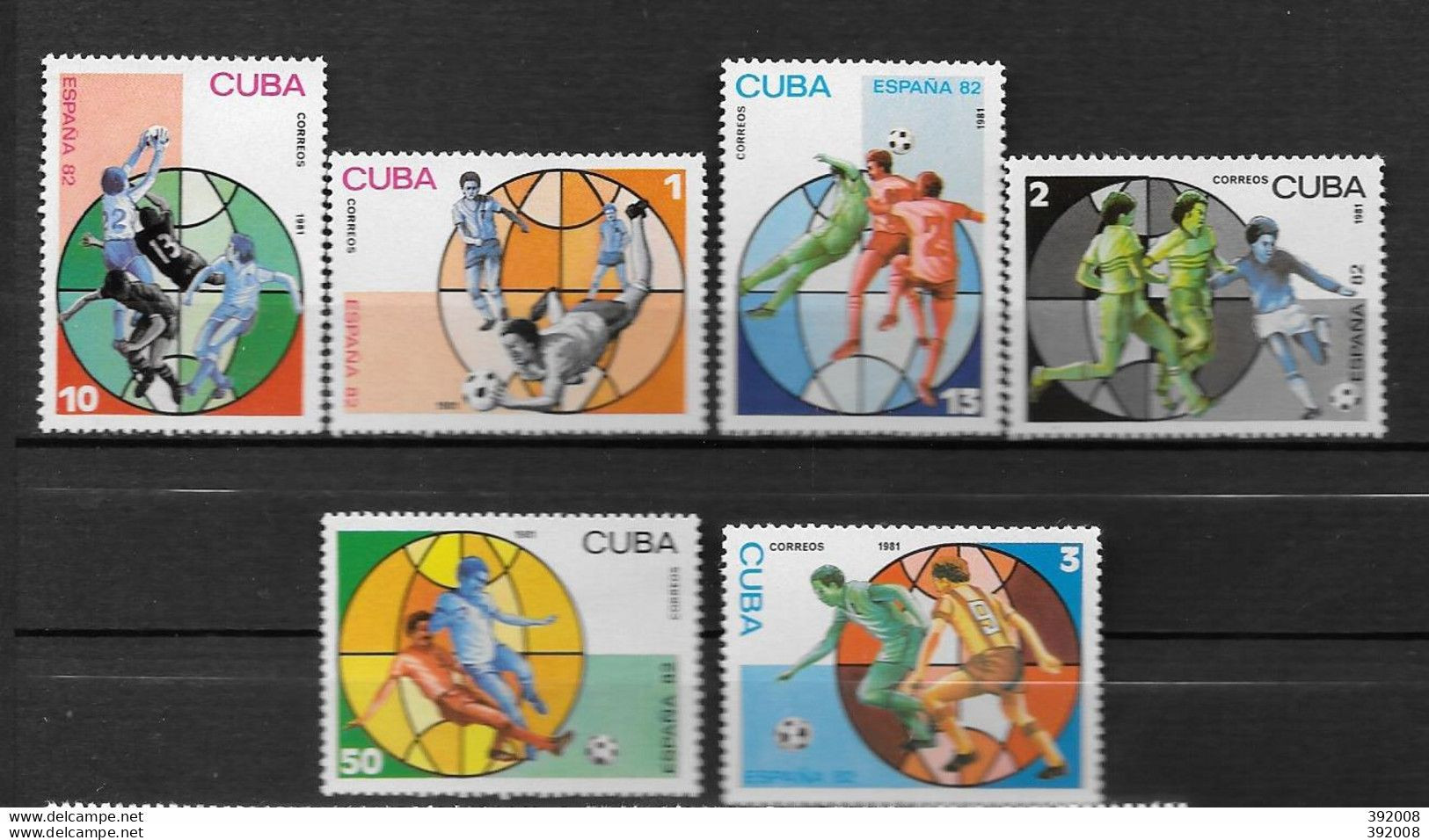 CUBA - 2249 à 2254 **MNH - 1982 – Espagne