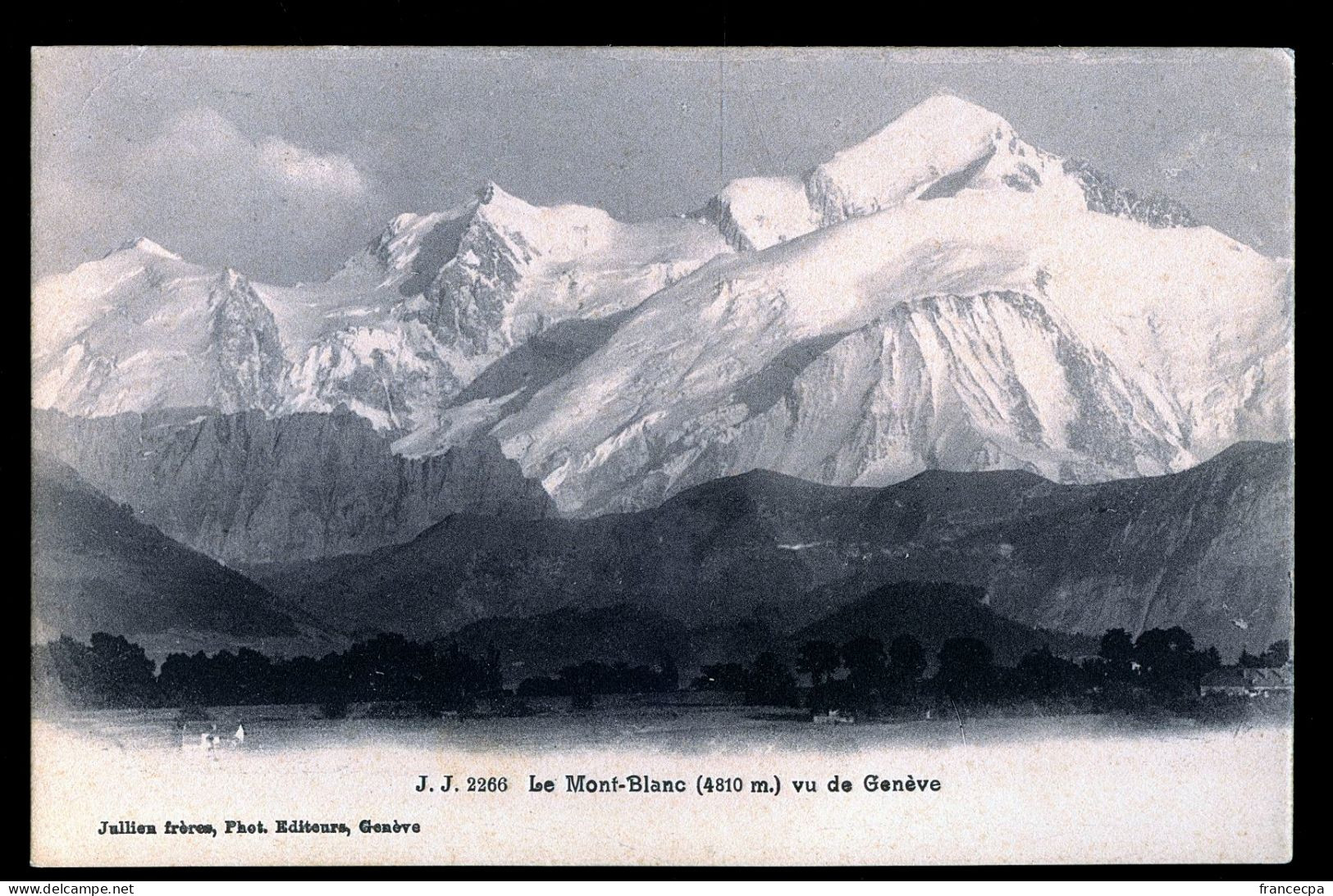 14627 - SUISSE - Le Mont-Blanc Vu De GENEVE - Genève