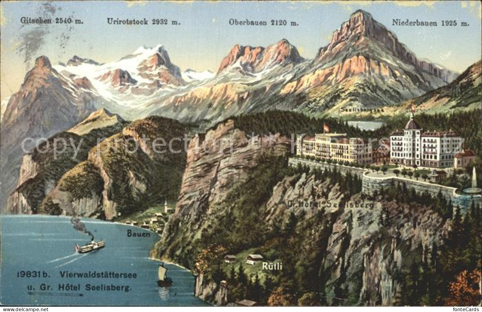 12344622 Ruetli Vierwaldstaettersee Vierwaldstaetter See Grand Hotel Seelisberg  - Autres & Non Classés