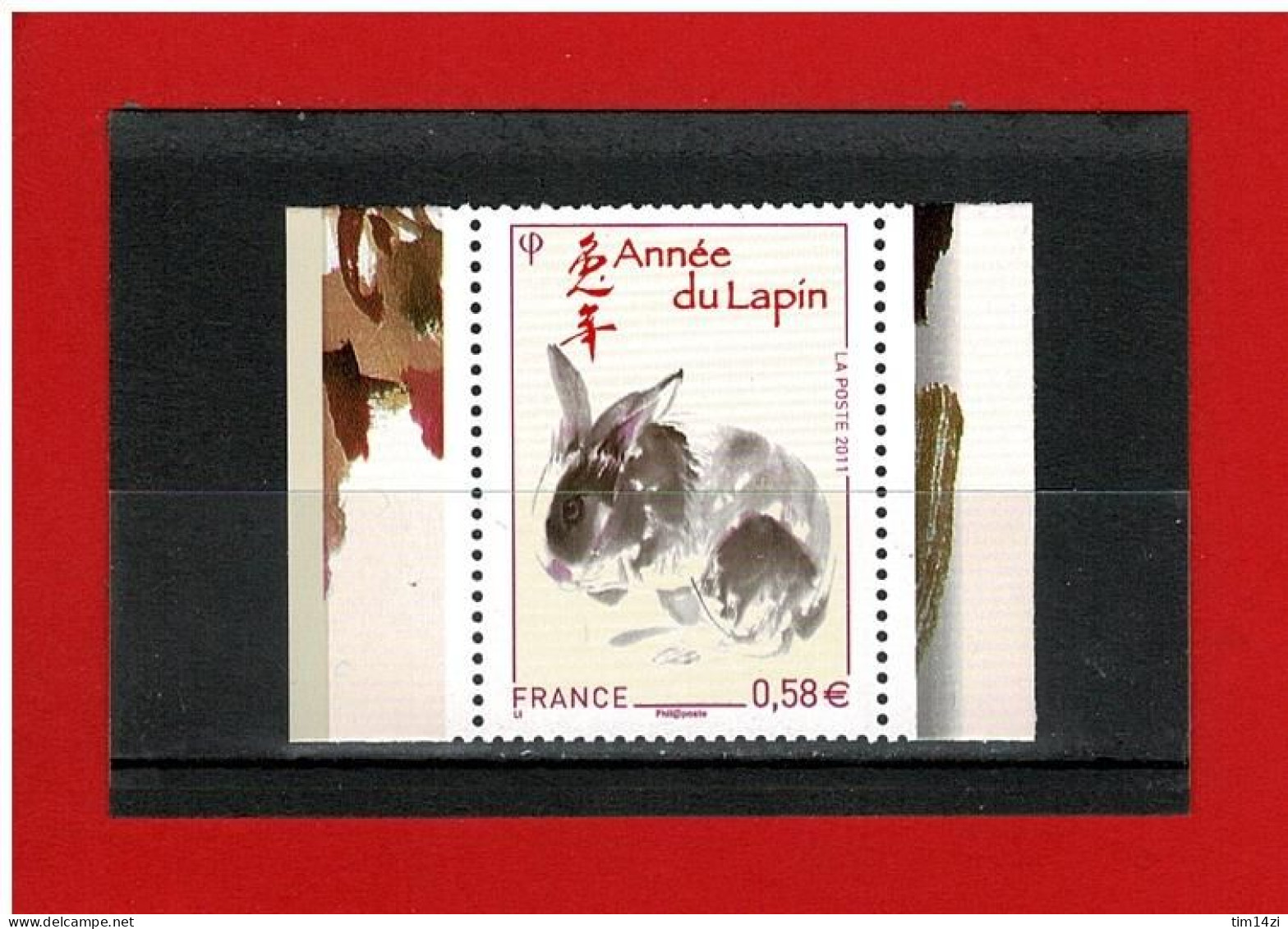 2011 - ANNEE LUNAIRE CHINOISE DU LAPIN - N° 4531- NEUF** - COTE Y & T : 2.00 Euros - Nuovi