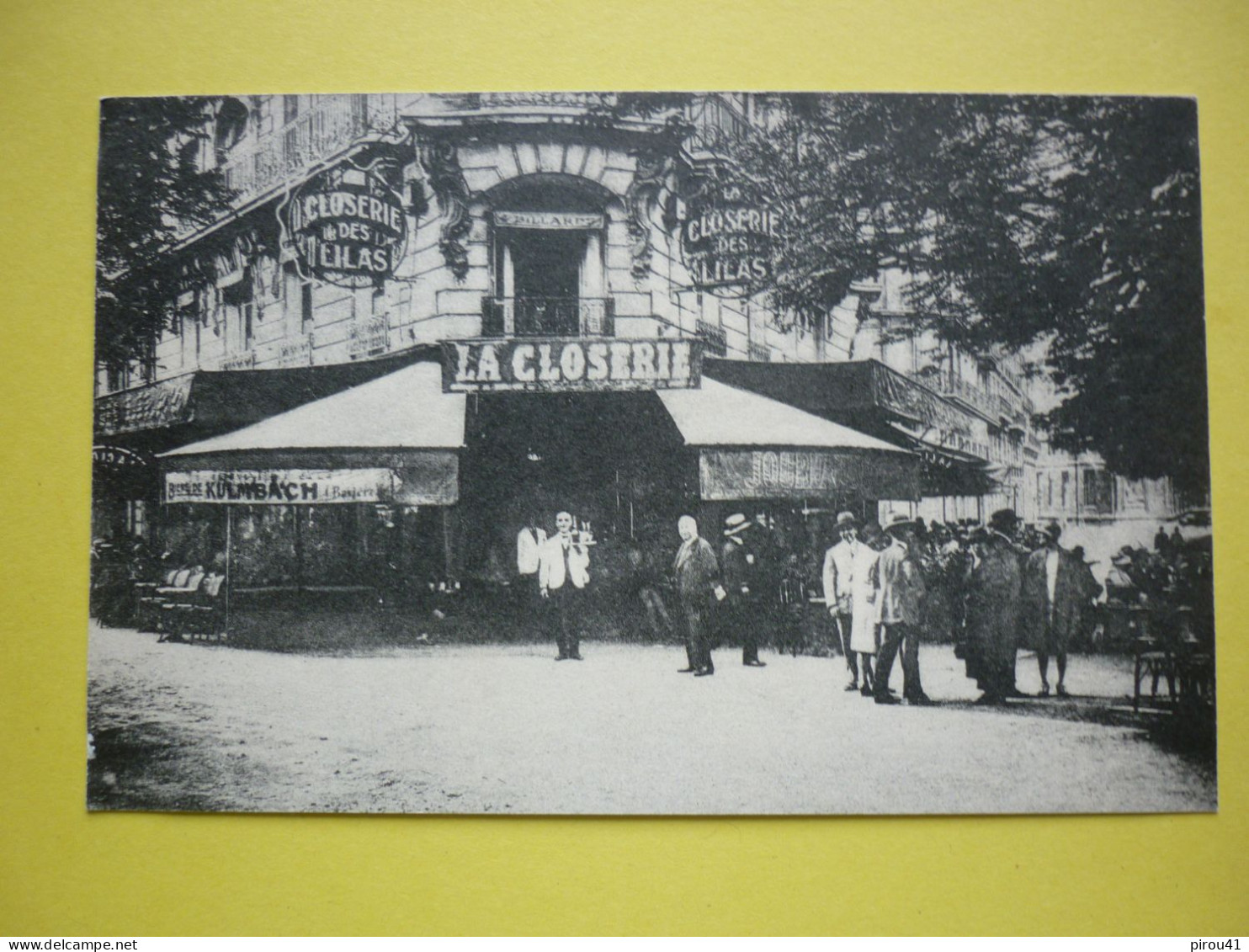 75.  LA CLOSERIE DES LILAS BOULEVARD MONTPARNASSE PARIS 6 - Arrondissement: 06