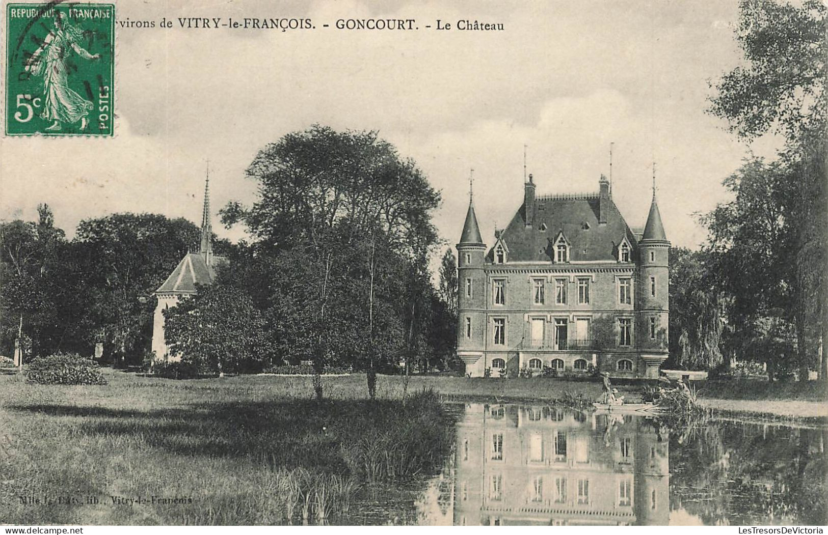 FRANCE - Environs De Vitry Le François - Goncourt - Le Château - Carte Postale Ancienne - Vitry-le-François