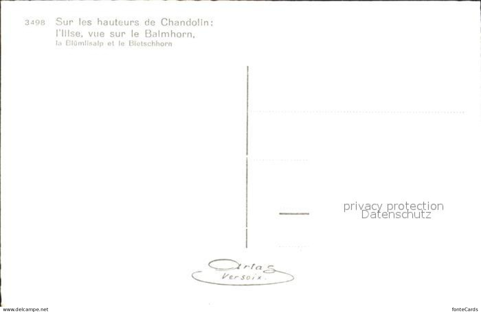12341333 Chandolin VS Balmhorn Chandolin - Autres & Non Classés