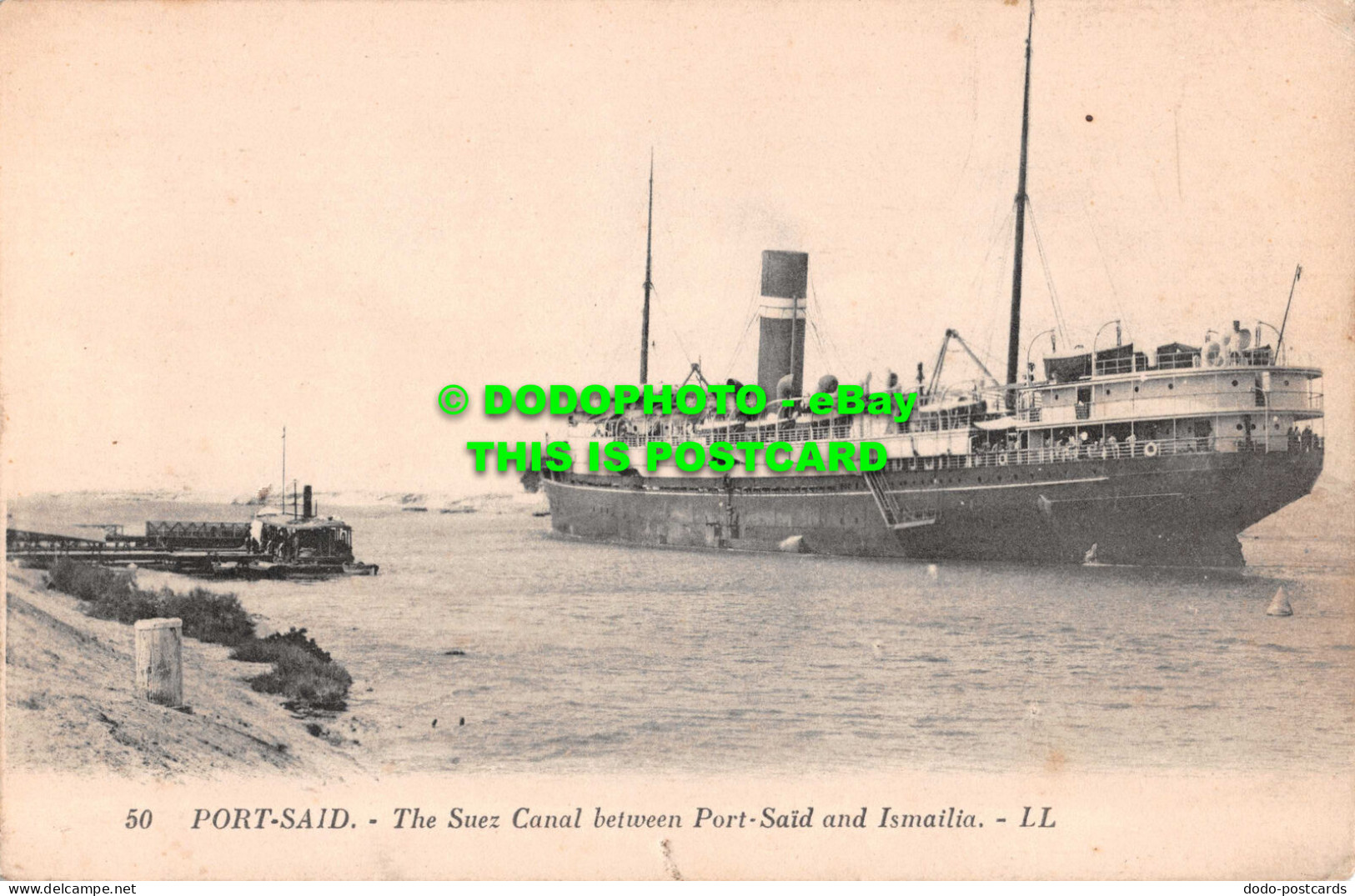 R546835 Port Said. The Suez Canal Between Port Said And Ismailia. LL. 50 - World