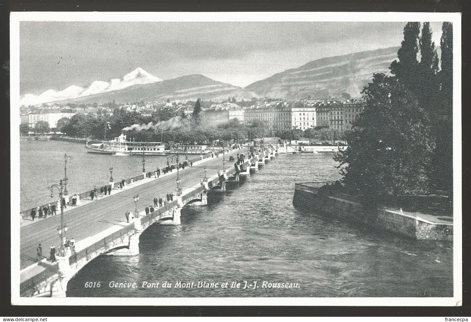 14630 - SUISSE - GENEVE - Pont Du Mont-Blanc Et Ile J.J. Rousseau - Genève