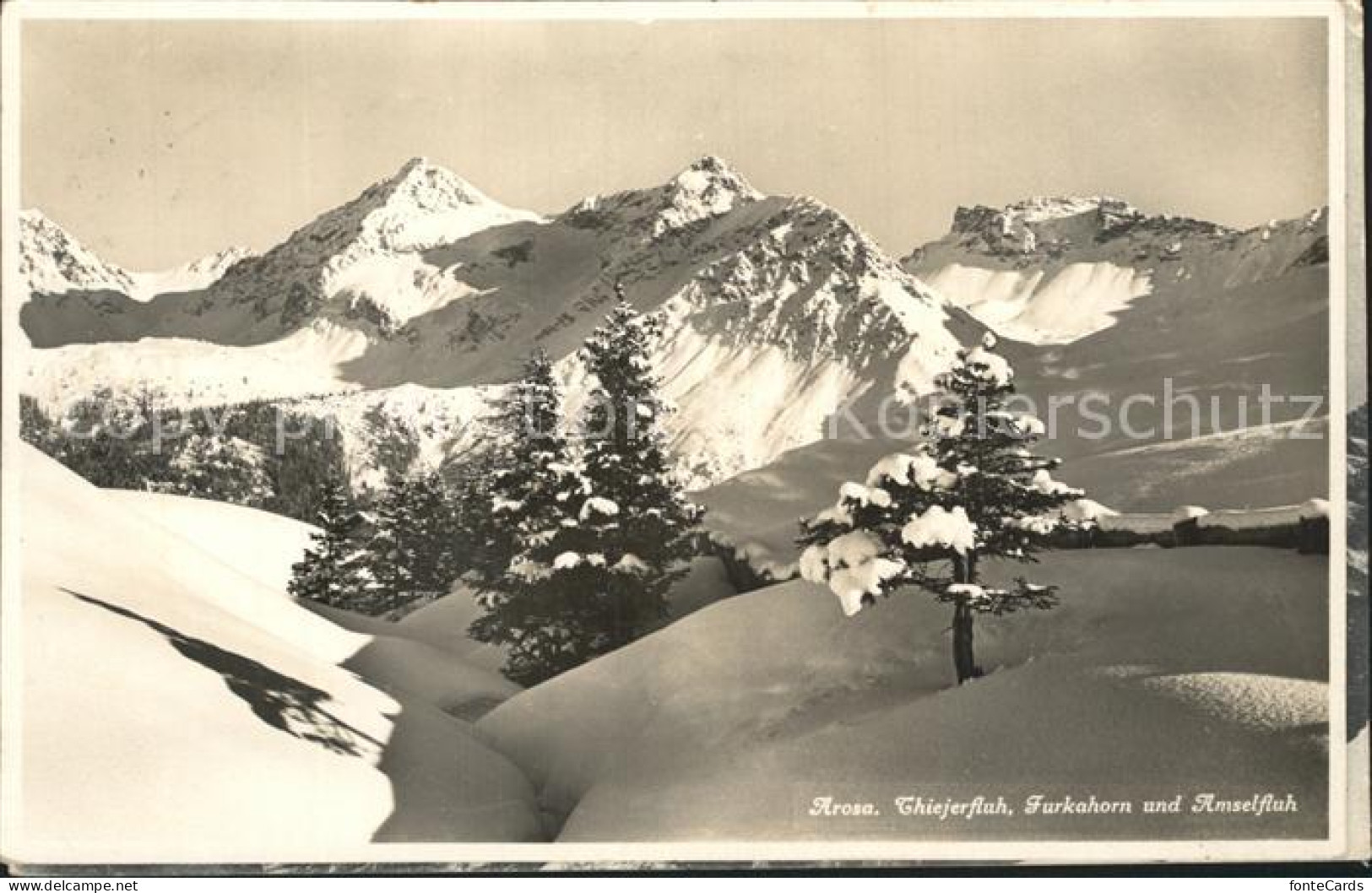 12341331 Arosa GR Thiejerfluh Furkahorn Amselfluh Arosa - Autres & Non Classés